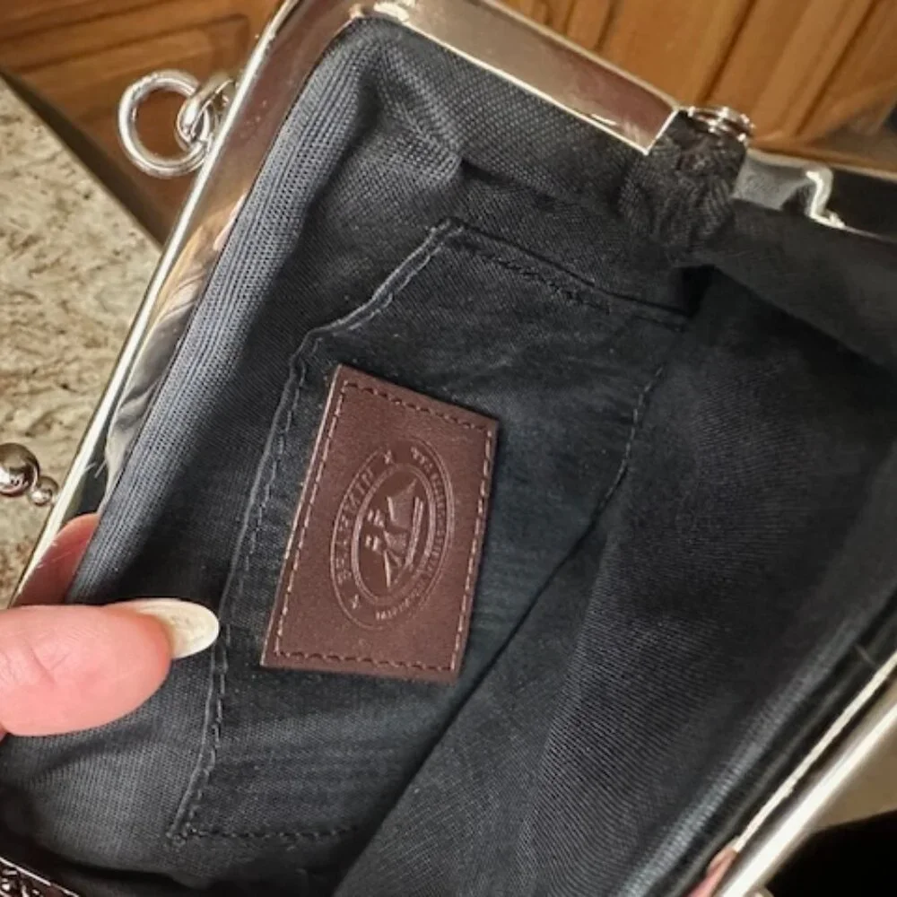 NWT - Brahmin Cow Hair Cross Body Bag - Picture 6 of 15